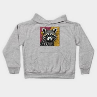 Strawberry Lemonade Raccoon Kids Hoodie